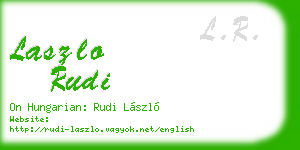 laszlo rudi business card